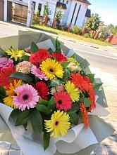 Букет цветов из:  Герберы #REPLACE_PRED# Приамурском